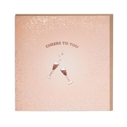 Cheers To You Blank Greetings Card, , hi-res