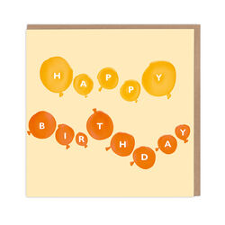 Happy Birthday Balloons Blank Card, , hi-res