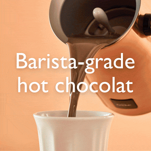Hotel Chocolat Velvetiser Hot Chocolate Maker Machine Copper w/ 2 cups  JAPAN NEW