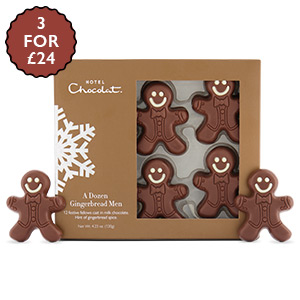 A Dozen Chocolate Gingerbread Men